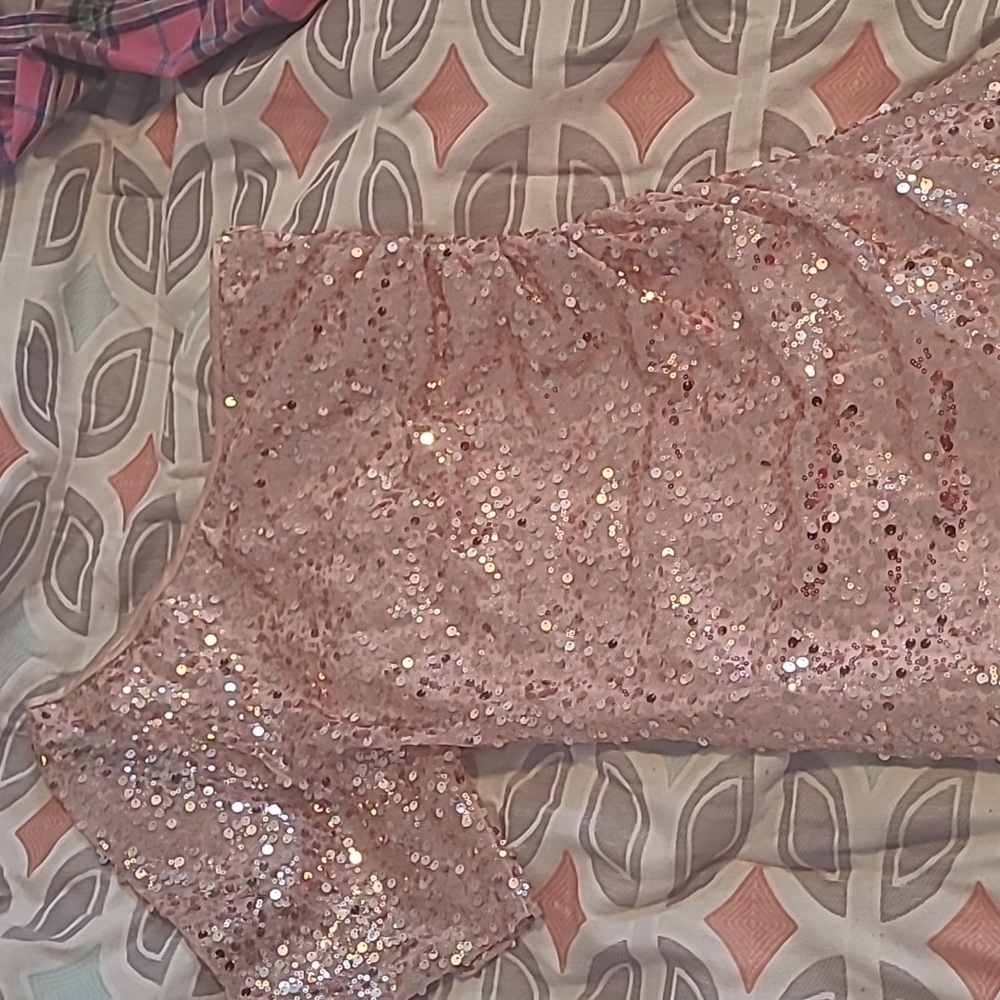 One Shoulder blush cocktail dress